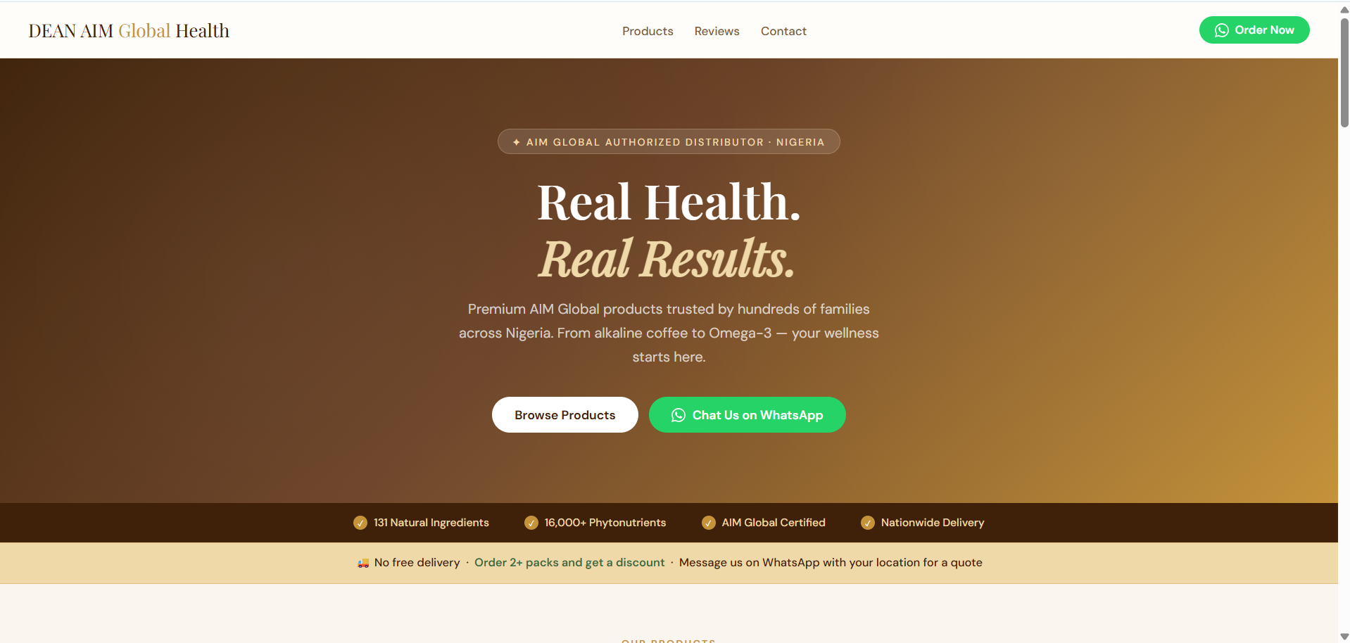 Dean AIM Global Homepage